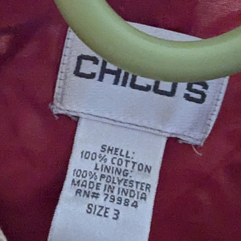 XL Art-to-Wear Abstract Floral Jacket Chico's Size 3 Button Front Casual - Picture 4 of 6